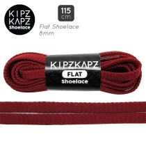 Tali Sepatu Kipzkapz FS26 - Flat 8MM 115 - Red Wine Maroon