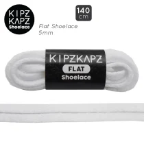 Tali Sepatu Kipzkapz FS43 - Flat 5MM 140 - White NB