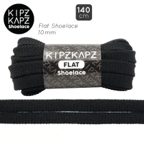 Tali Sepatu Kipzkapz FS77A- Flat 10mm 140 - Black Wave