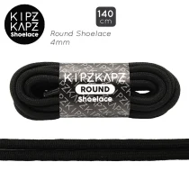 Tali Sepatu Kipzkapz R1 - Round 4MM 140 - Black