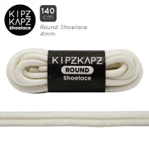Tali Sepatu Kipzkapz RS26 - Round 4MM 140 - Pearl White