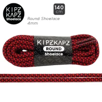 Tali Sepatu Kipzkapz RS48 - Round 4MM 140 - Red Black Web