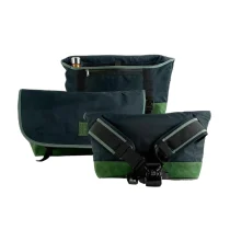 Tas Uxonn Messenger Bag XL 1-101-4 - Navy On Tan