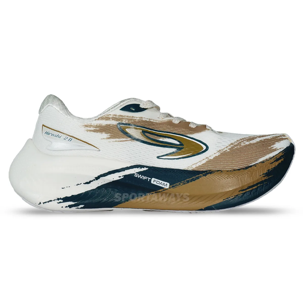 Sepatu Running 910 Hiroshi 2.0 11Th Anniversary - Putih/Emas/Biru Tua