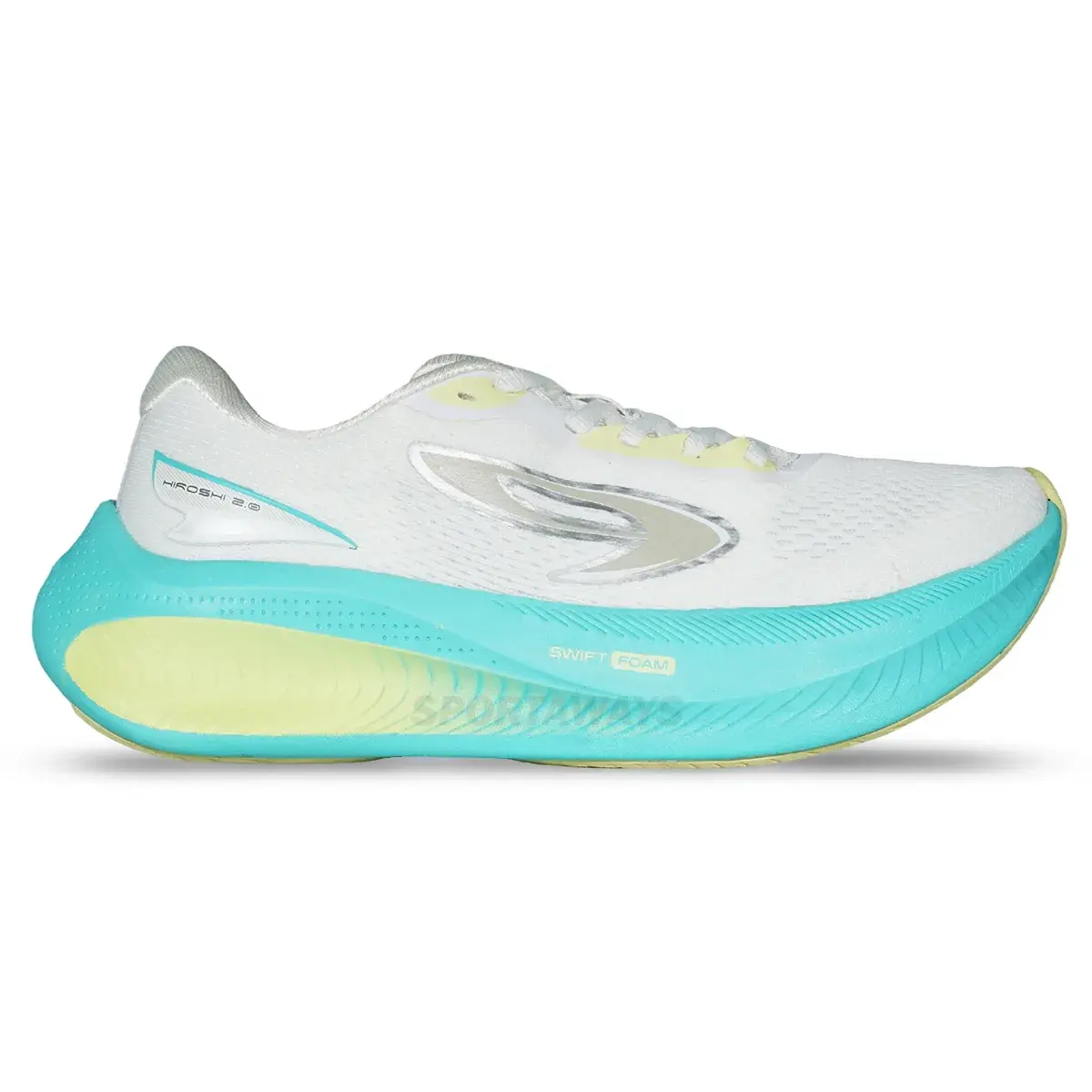 Sepatu Running 910 Hiroshi 2.0 - Putih Hijau/Tosca/Kuning 