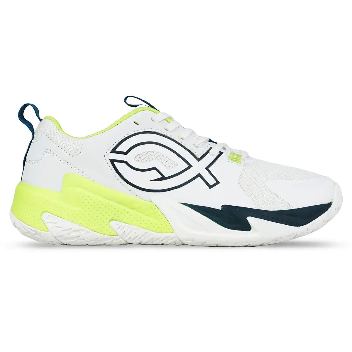 Sepatu Volley Fixch Flames - Bright White/Blue/Green