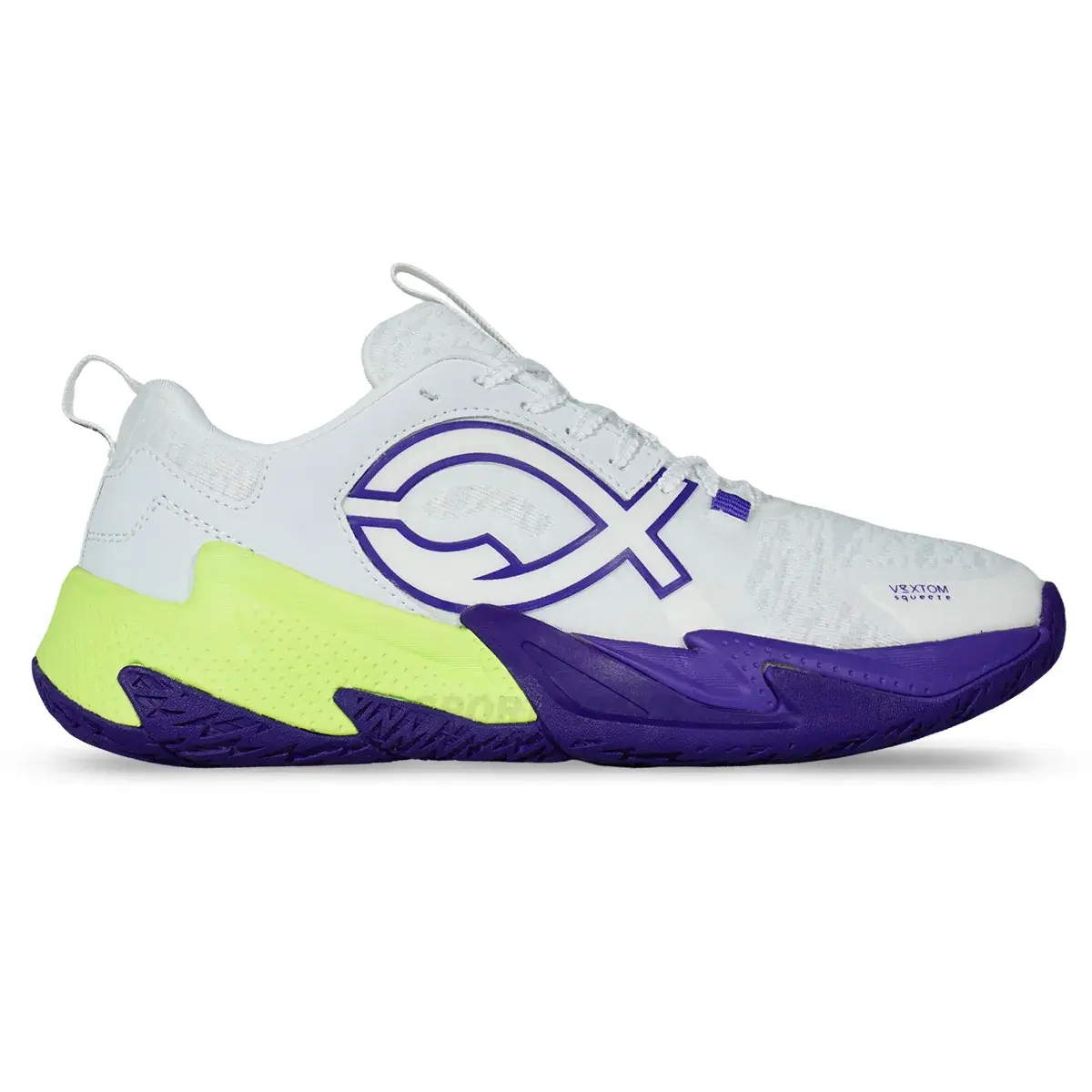 Sepatu Volley Fixch Flames - White/Purple/Green Neon 