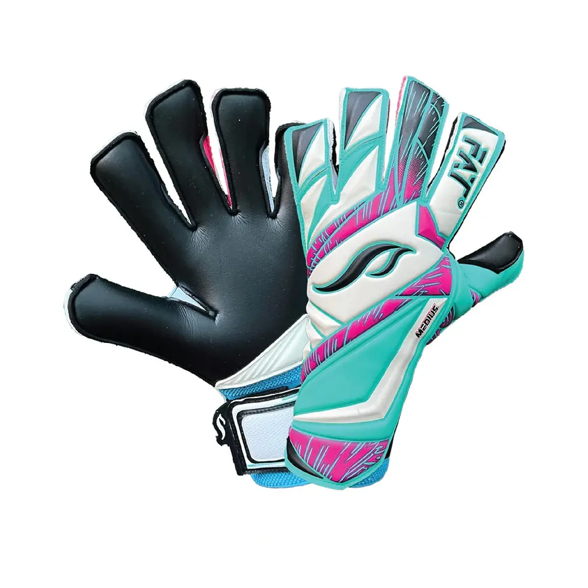 Sarung Tangan FAT Venom Medius P Cut - Cyan/Pink/Black 