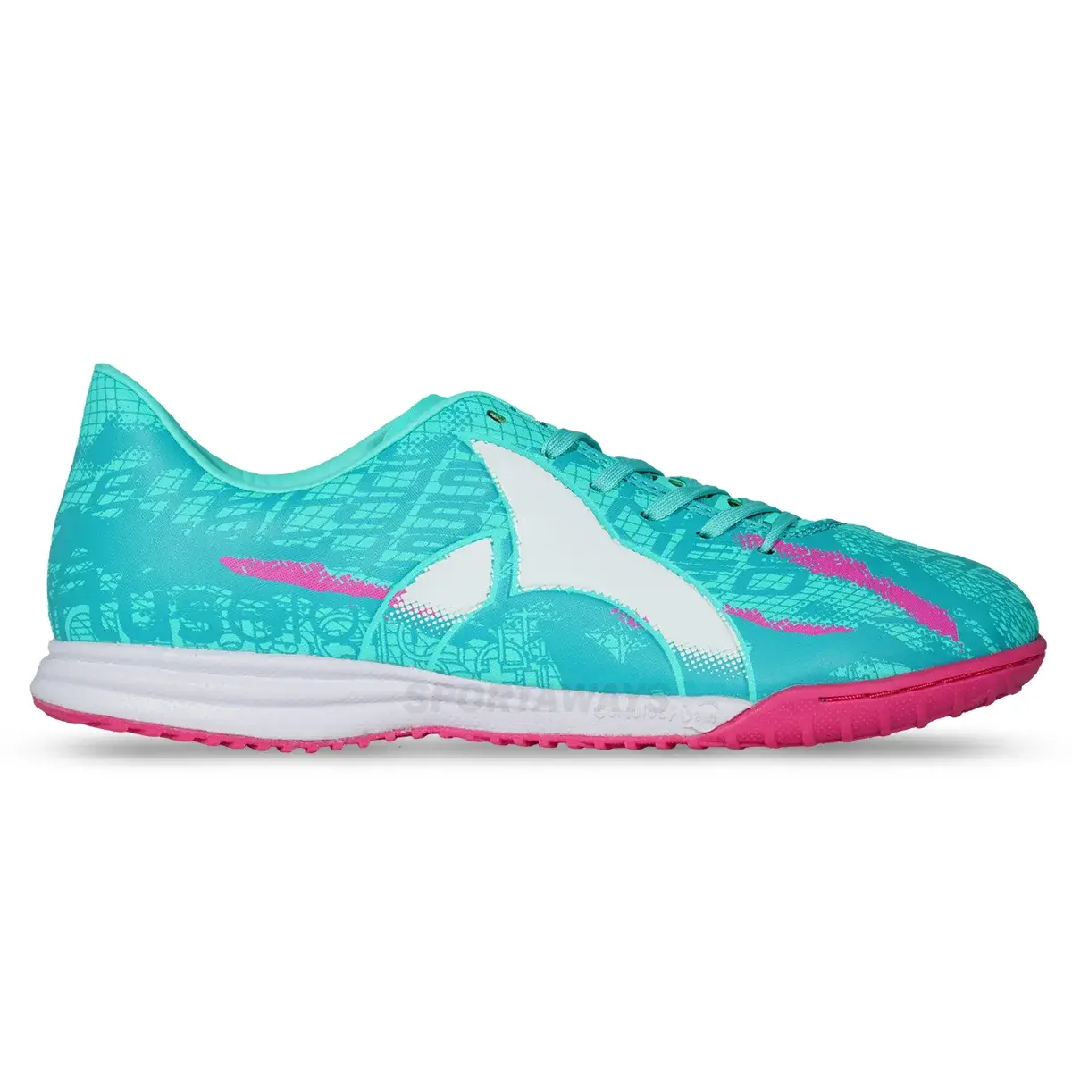 Sepatu Futsal Ortuseight Catalyst Imperium IN - Aqua/White 