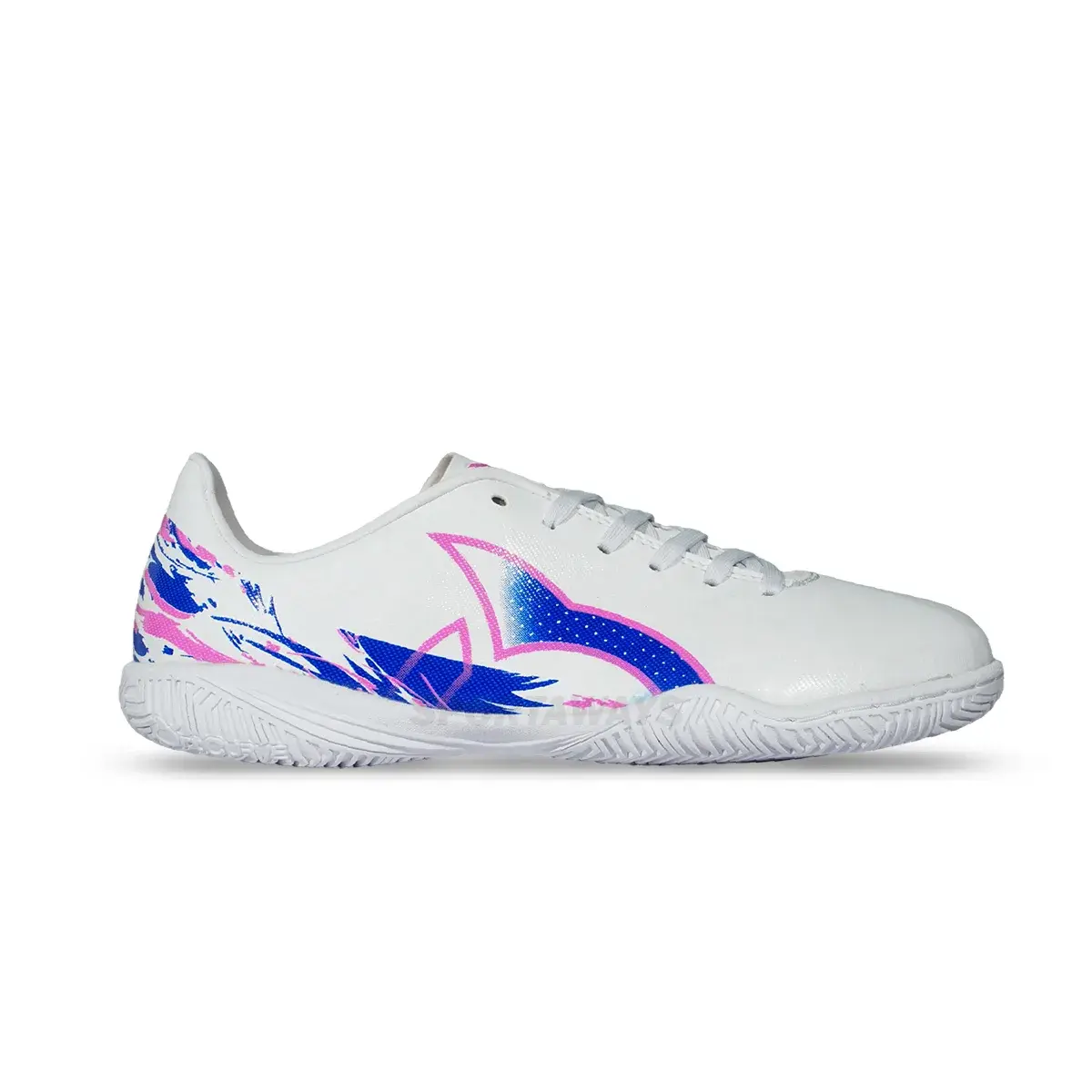 Sepatu Futsal Anak Ortuseight Catalyst Liberte V5 IN JR - White/Pink/Vortex 