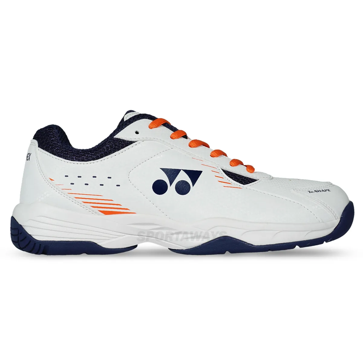 Sepatu Badminton Yonex Hexis - White/Crown/Blue 