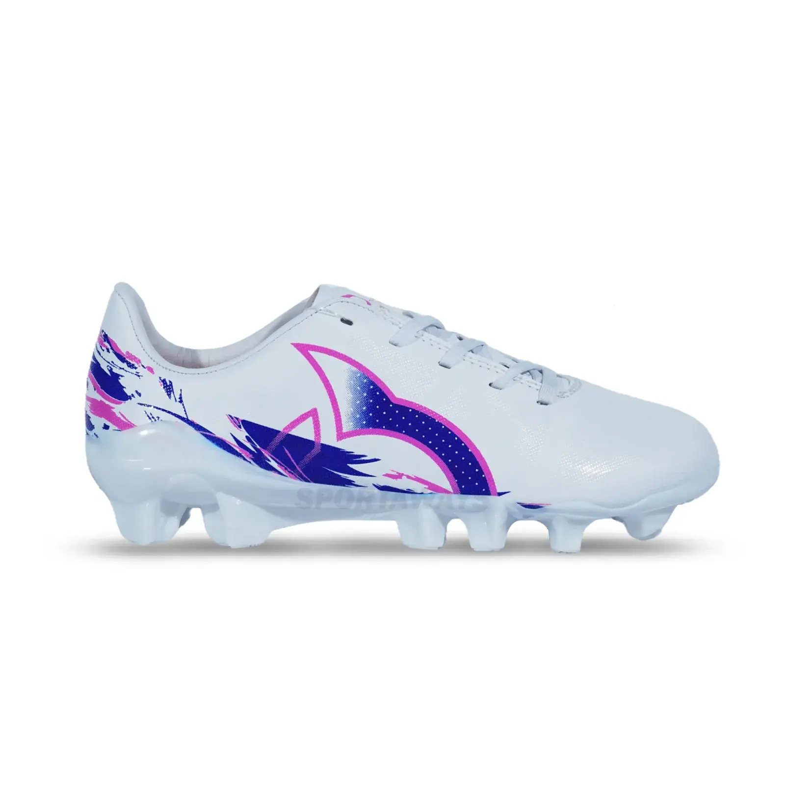 Sepatu Bola Anak Ortuseight Catalyst Liberte V5 FG CH - White/Pink/Vortex 