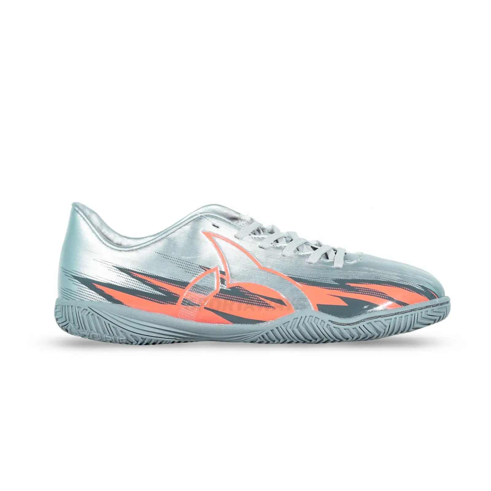Sepatu Futsal Anak Ortuseight Spark IN JR - Silver/peach/Grey 