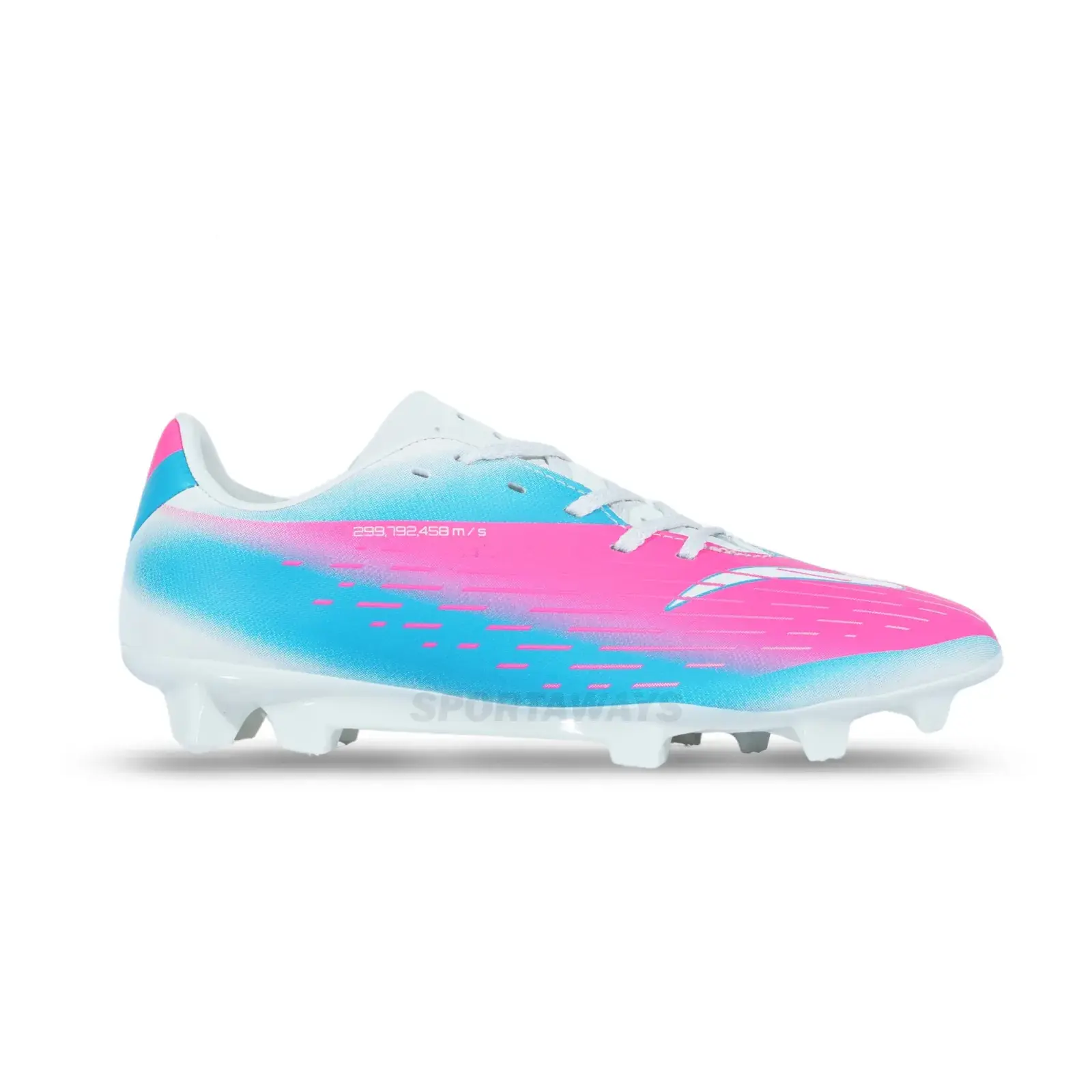 Sepatu Bola Anak Specs Accelelator Lightspeed 5 JR FG - Lily White/Bluebird/Knockout Pink 