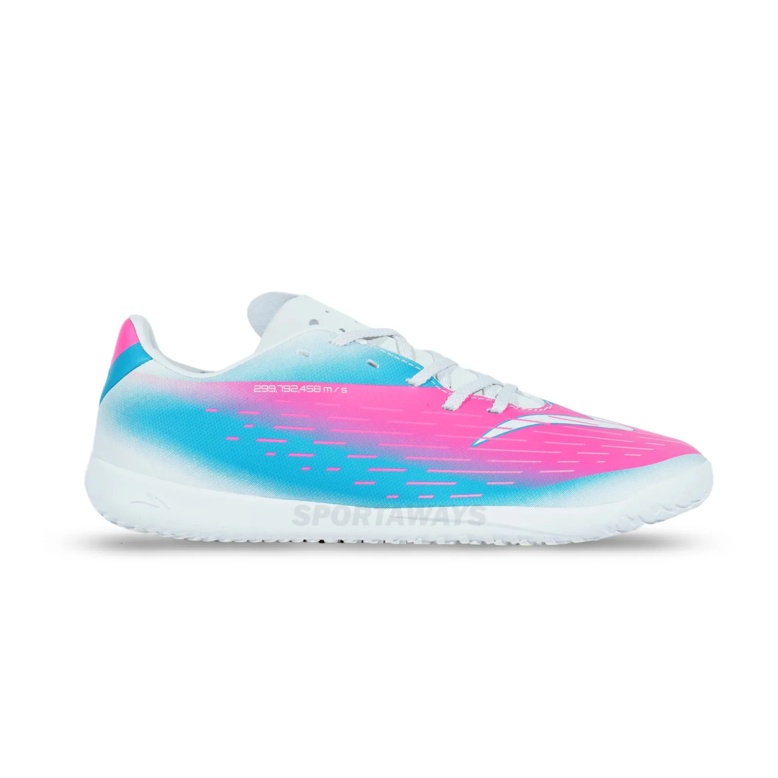 Sepatu Futsal Anak Specs Accelelator Lightspeed 5 JR IN - Lily White/Bluebird/Knockout Pink 