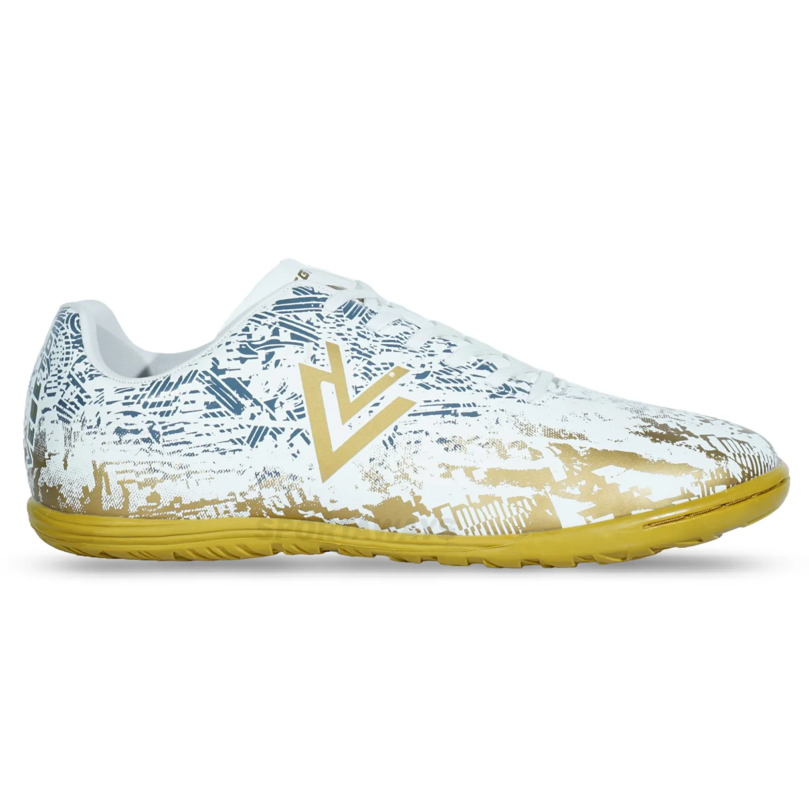 Sepatu Futsal Vegeto Super Blezz ID Men - White/Gold 