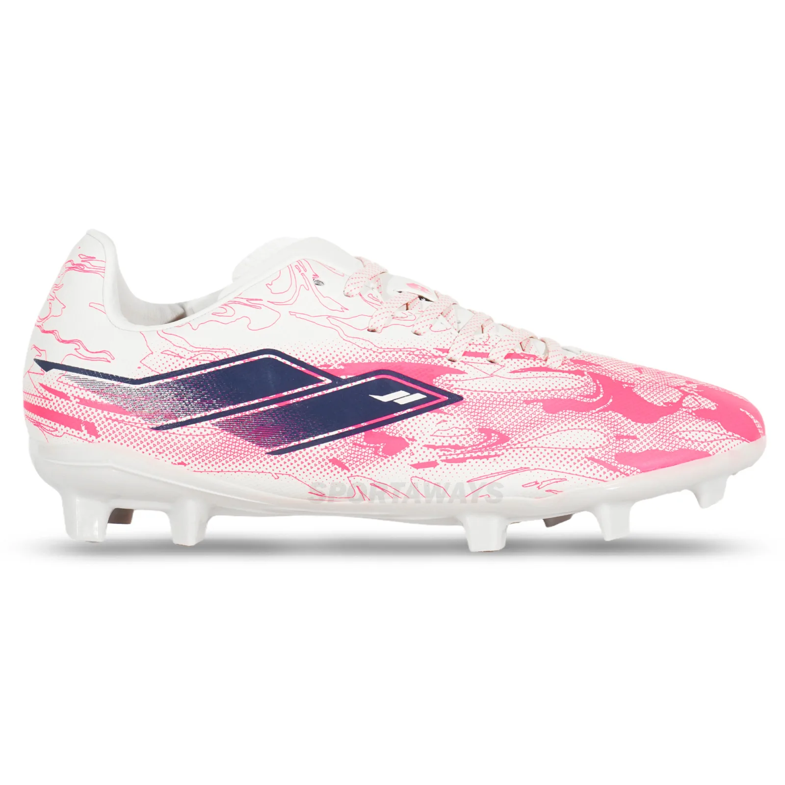 Sepatu Bola Mills Nouva FG - Off White/ Electric Pink 