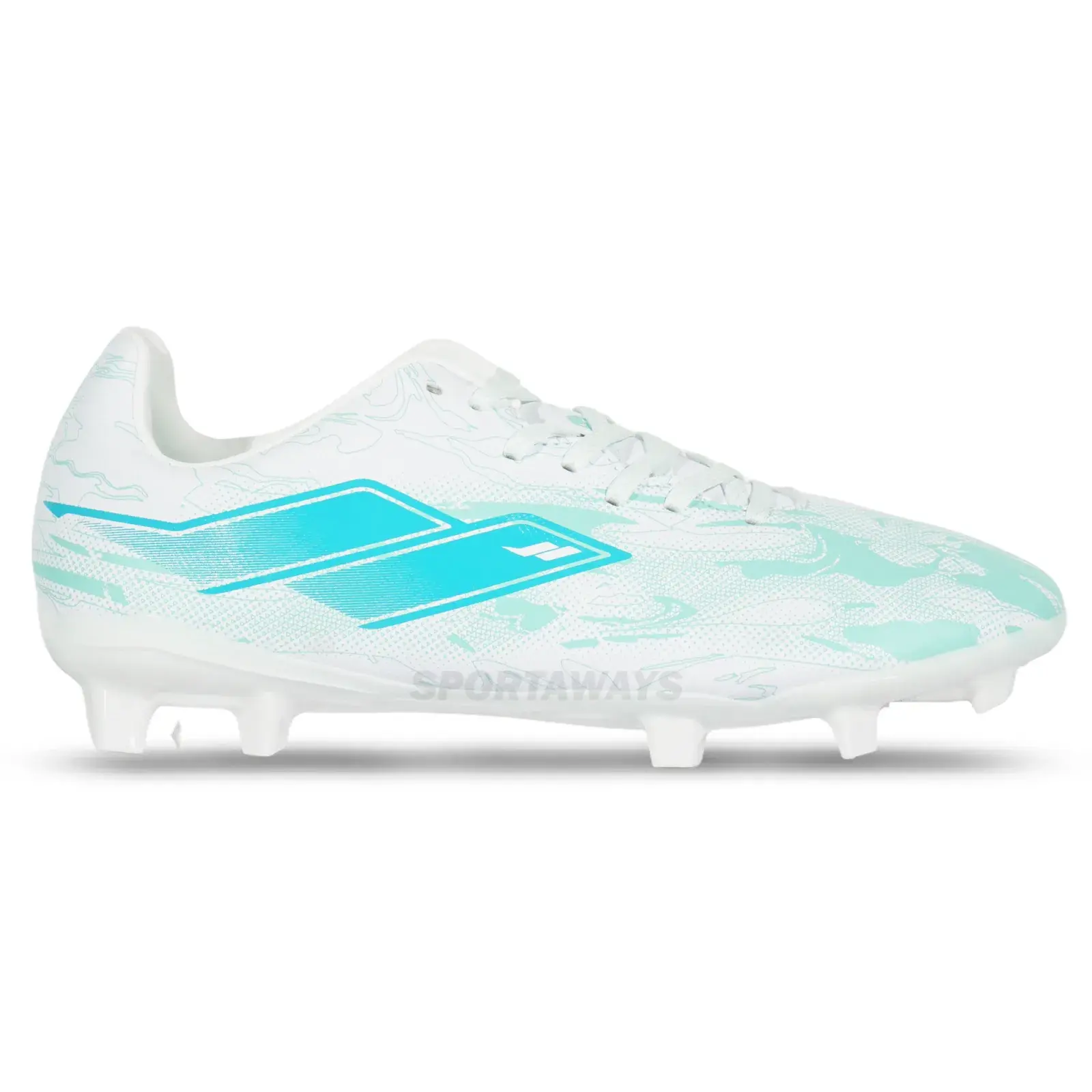 Sepatu Bola Mills Nouva FG - White/Misty Teal 