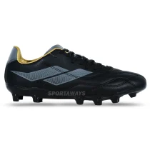 Sepatu Bola Mills Enzo FG - Black/Dark Grey/Gold 