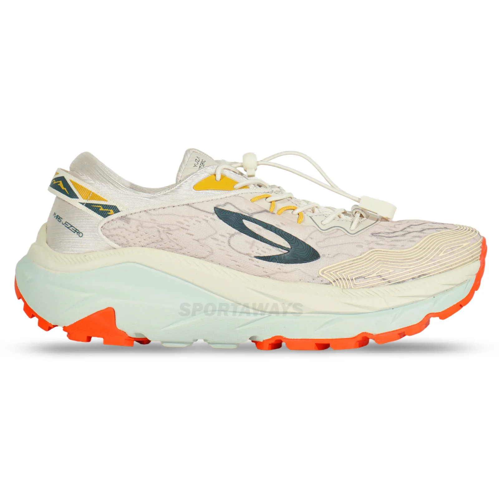 Sepatu Trail 910 Yuza Mars Jezero - Abu Muda/Putih/Merah