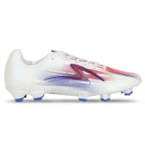 Sepatu Bola Specs Lightspeed Reborn Meta XR FG - White/Flame Scarlet/Mazarine Blue 
