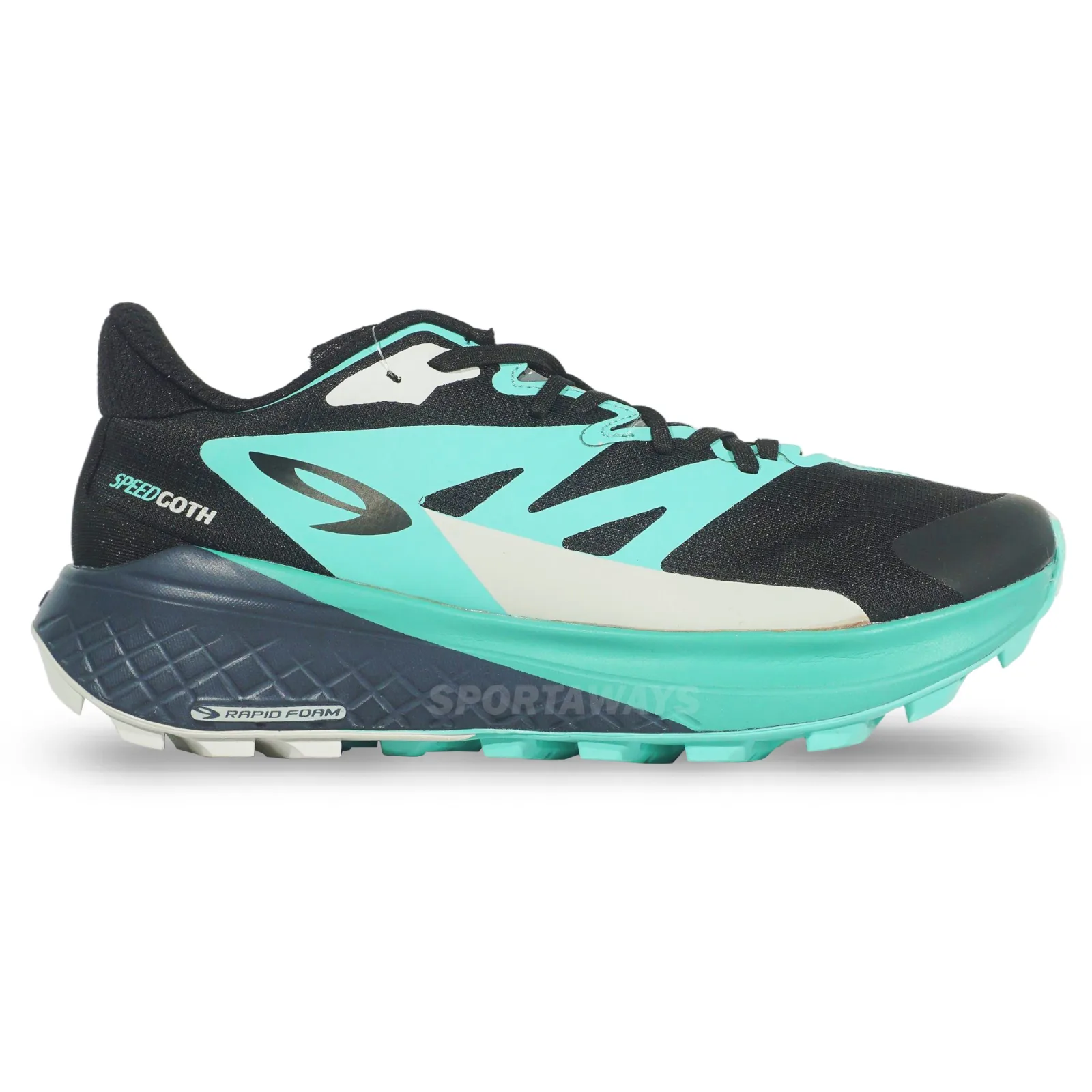 Sepatu Trail Run 910 Yuza Speedgoth - Hitam/Tosca/Biru/Navy 