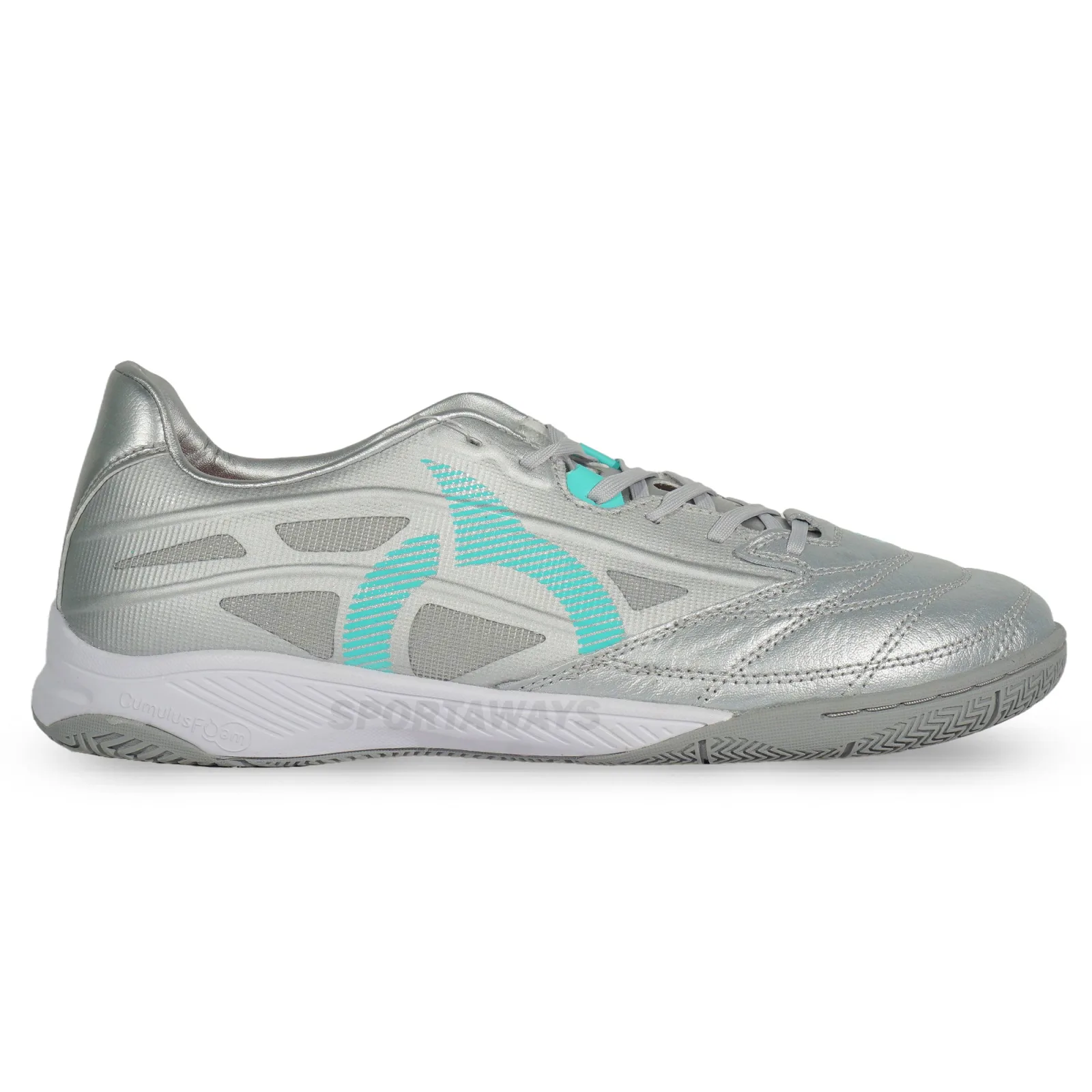 Sepatu Futsal Ortuseight Catalyst Vision V6 IN K-Lea - Silver/Aqua 