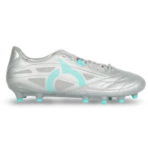 Sepatu Bola Ortuseight Catalyst Vision V6 FG K-Lea - Silver/Aqua