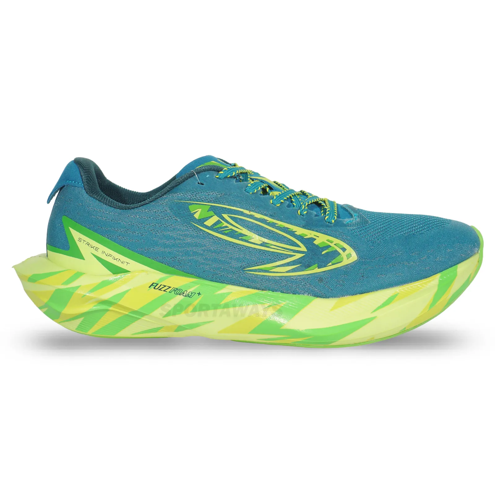 Sepatu Running 910 Haze Strike Knit - Teal/Hijau Lime/Hijau 