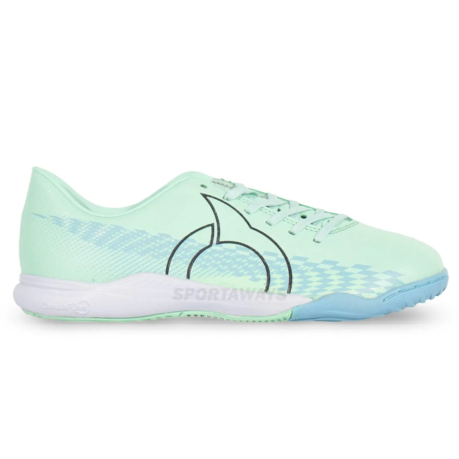 Sepatu Futsal Ortuseight Cyclone IN - Sage Green/Sky Blue 