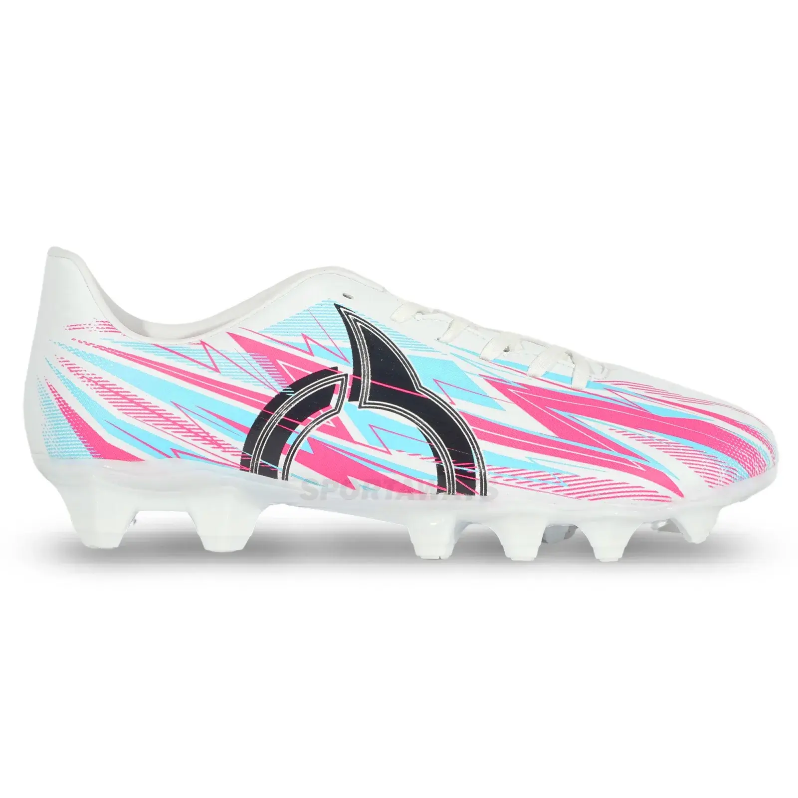 Sepatu Bola Ortuseight Volt V3 FG - White/Pink/Cyan 
