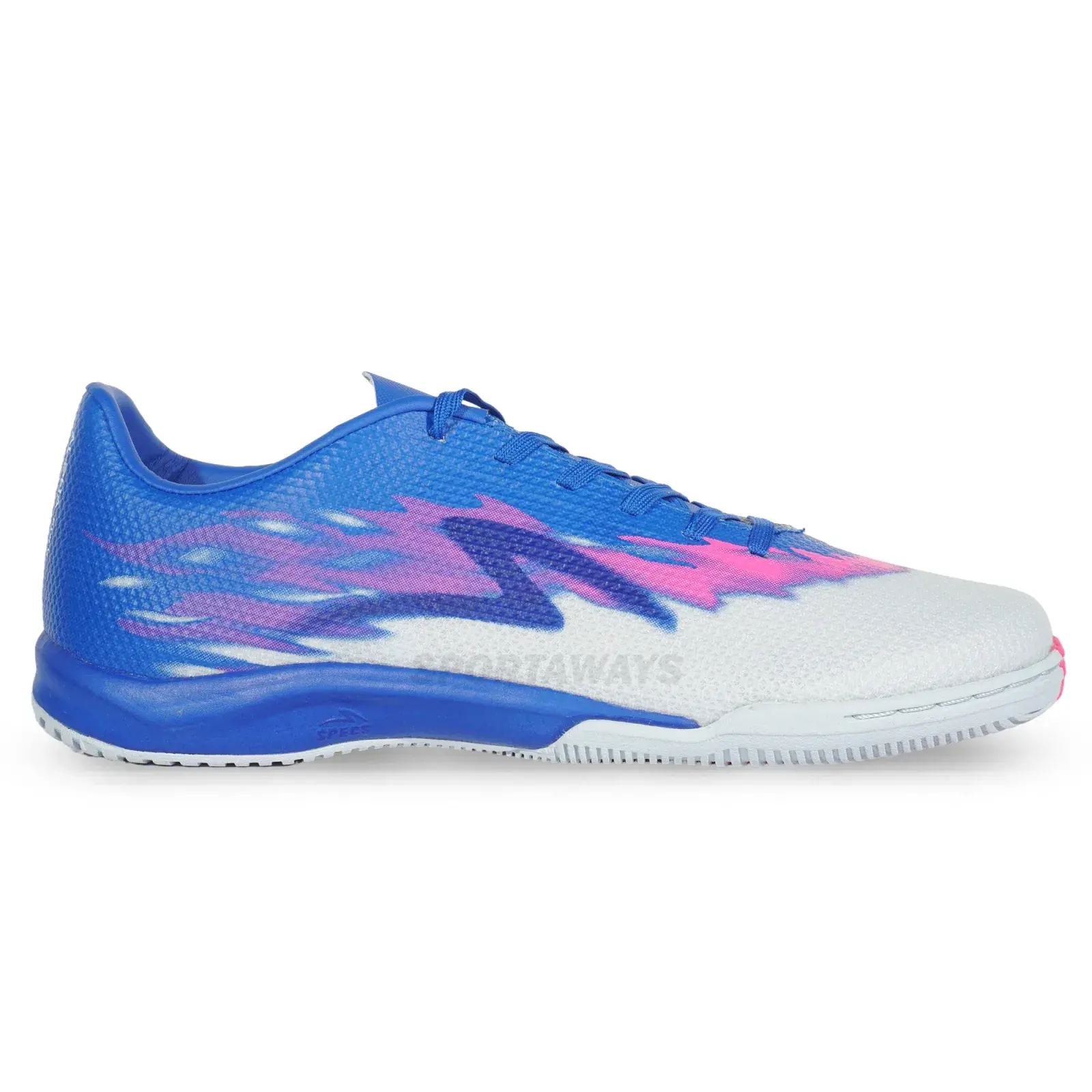 Sepatu Futsal Specs Accelerator Alpha Fury Pro IN - Princess Blue/Arctic Ice/Knockout Pink 