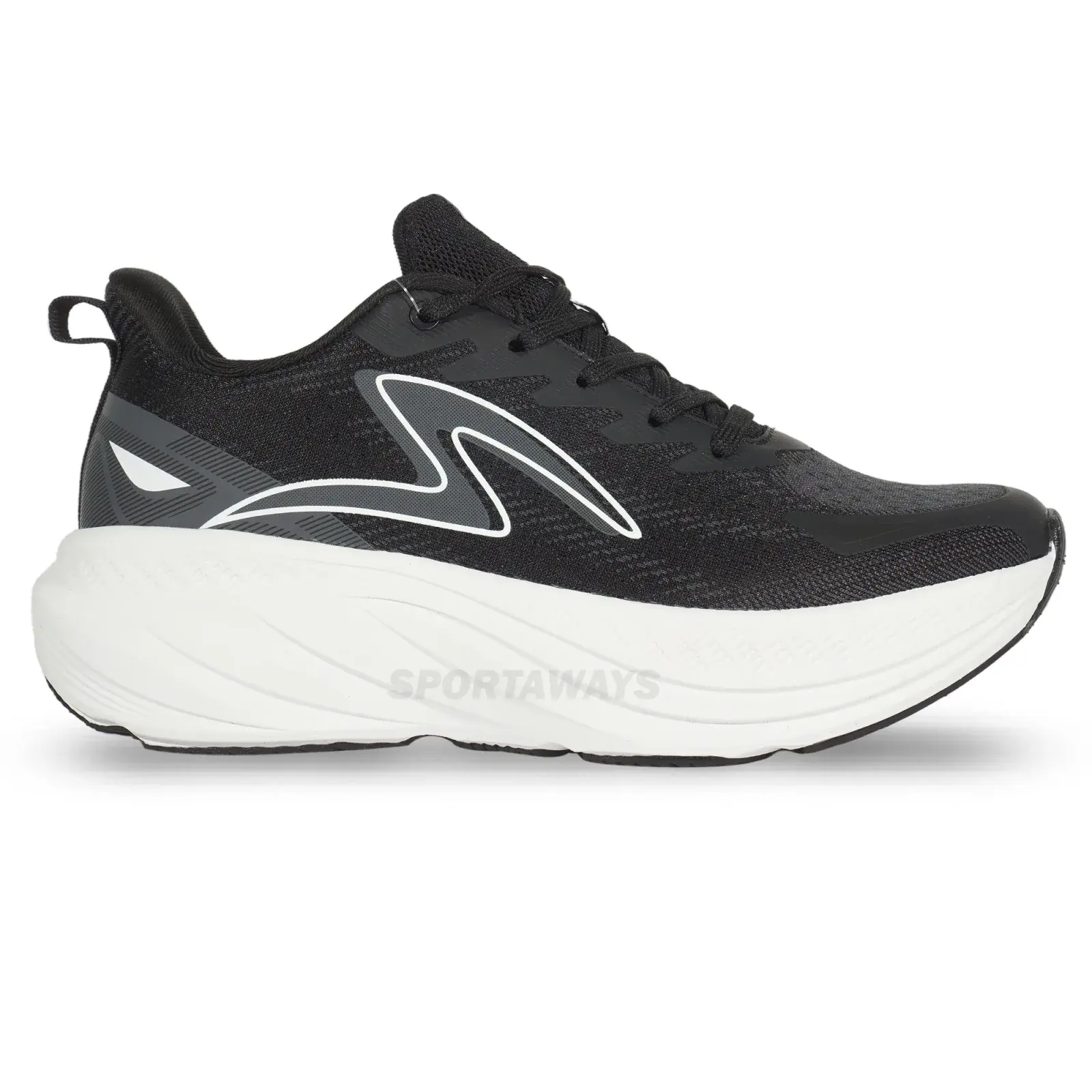 Sepatu Running Specs Airglide - Black/Quiet Shade/White 