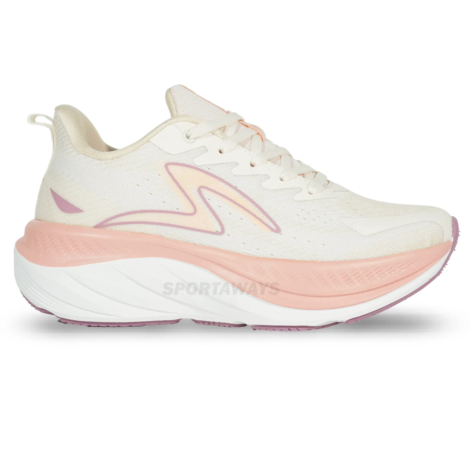 Sepatu Running Wanita Specs Airglide WMN - White Alyssum/Coral Pink 