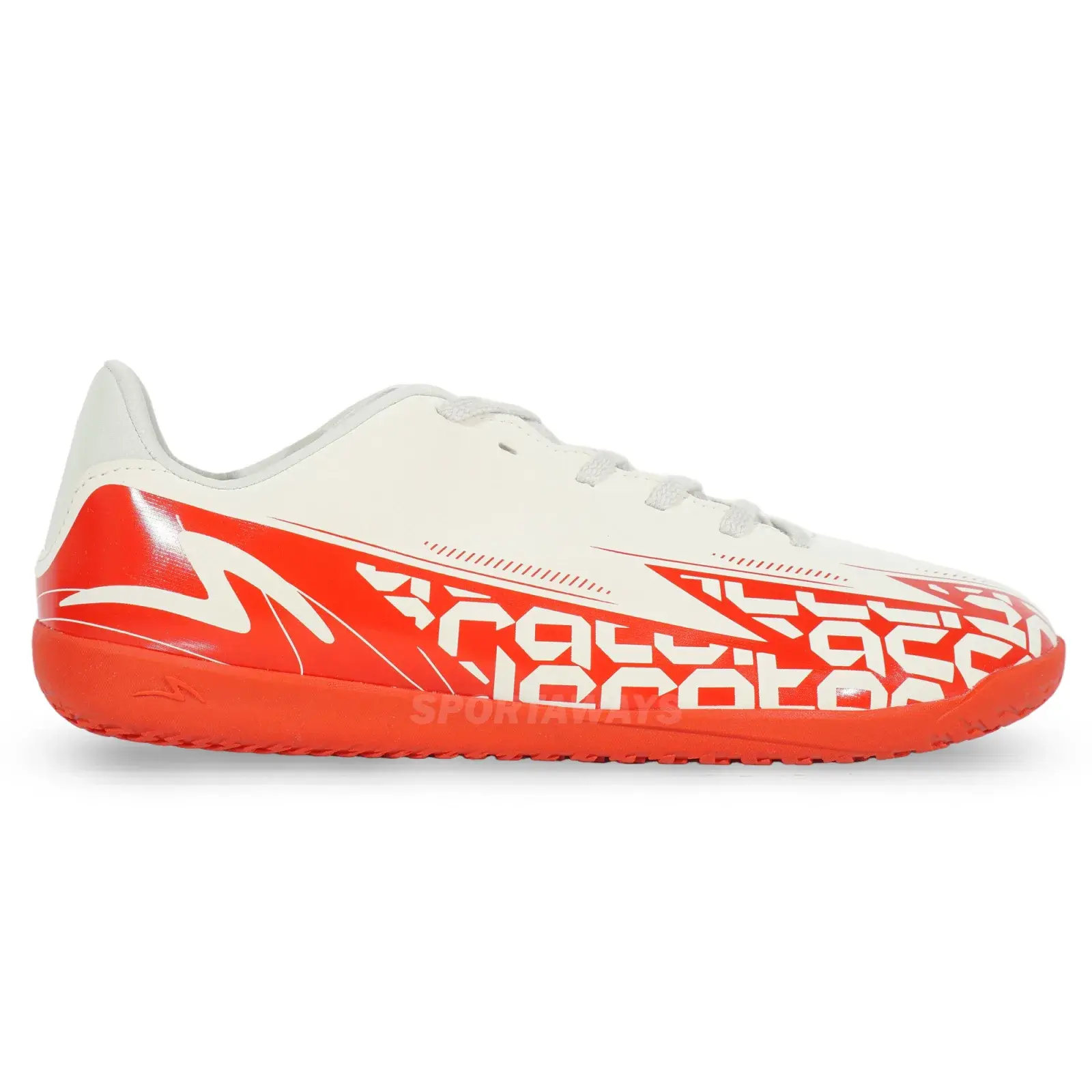 Sepatu Futsal Specs XLR 4 IN - Egret/Silver Birch/Flame Scarlet 