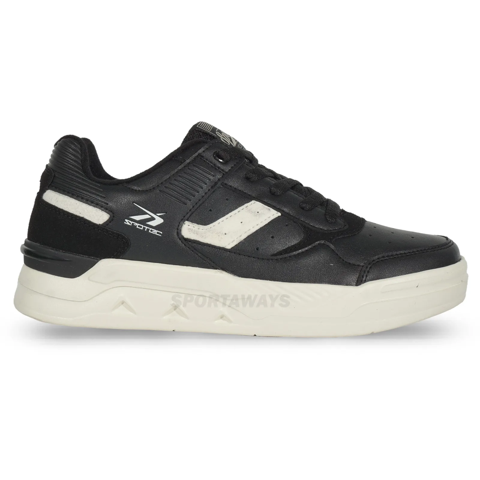 Sepatu Casual Spotec Arena - Hitam/Putih Tulang 