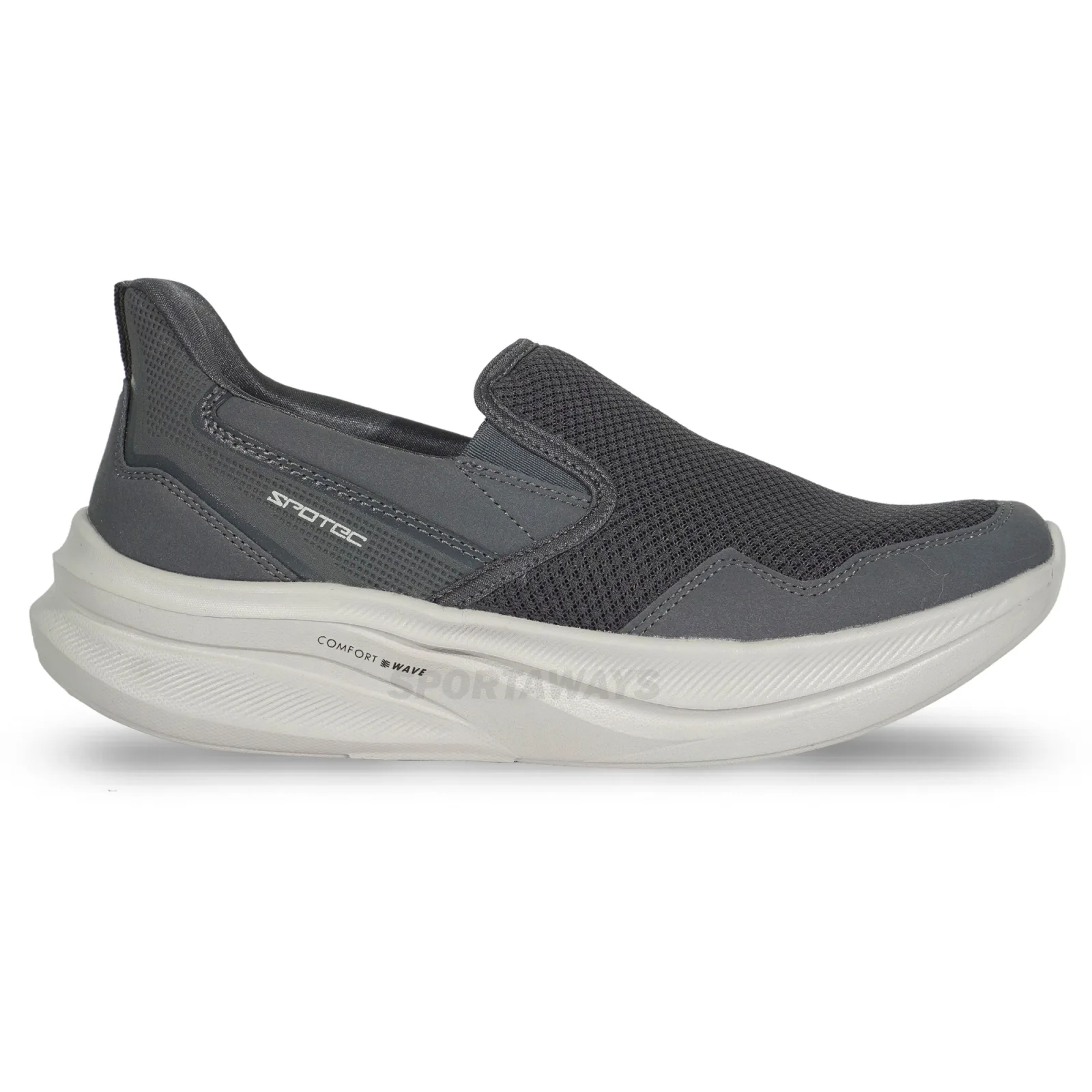 Sepatu Casual Spotec Berton - Abu Tua/Abu 