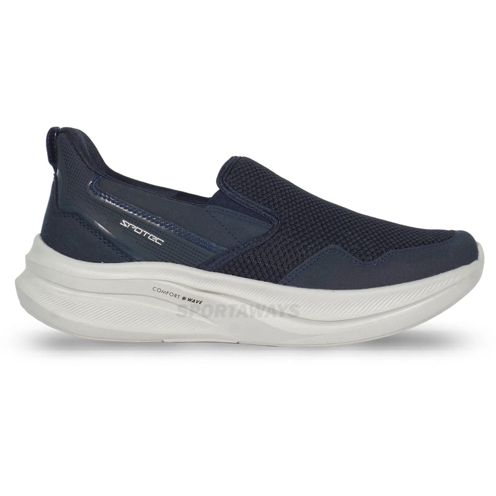Sepatu Casual Spotec Berton - Biru Tua/Abu 
