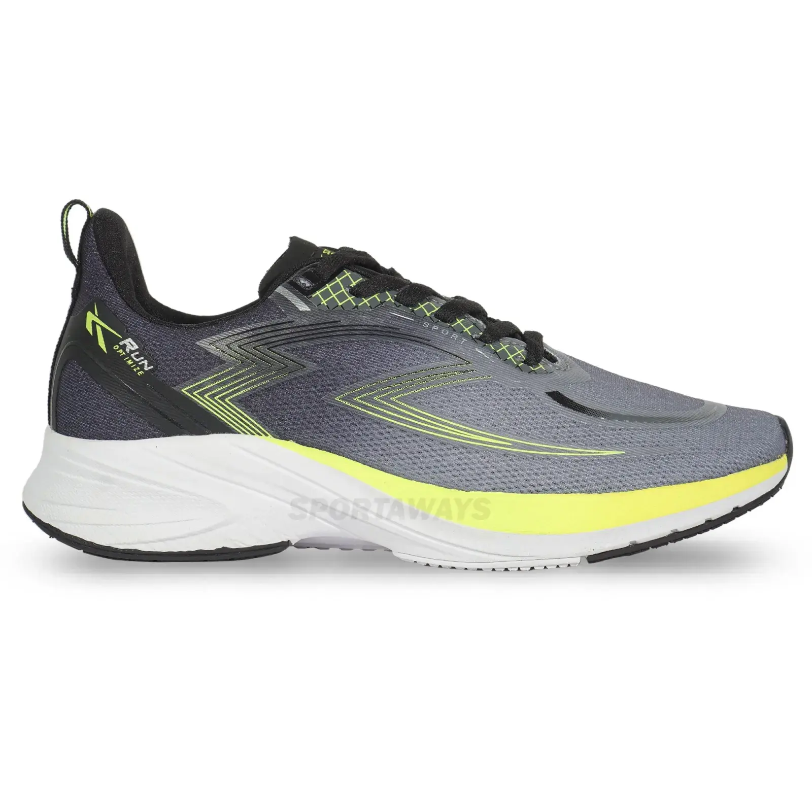 Sepatu Running Spotec Omega - Abu/Hijau Cerah 