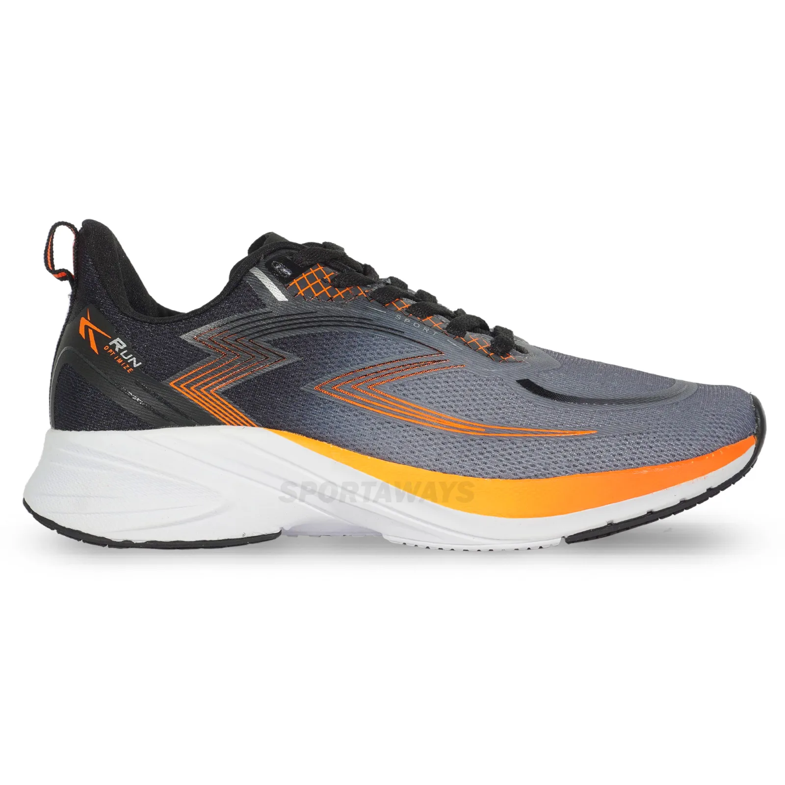 Sepatu Running Spotec Omega - Abu Tua/Orange 