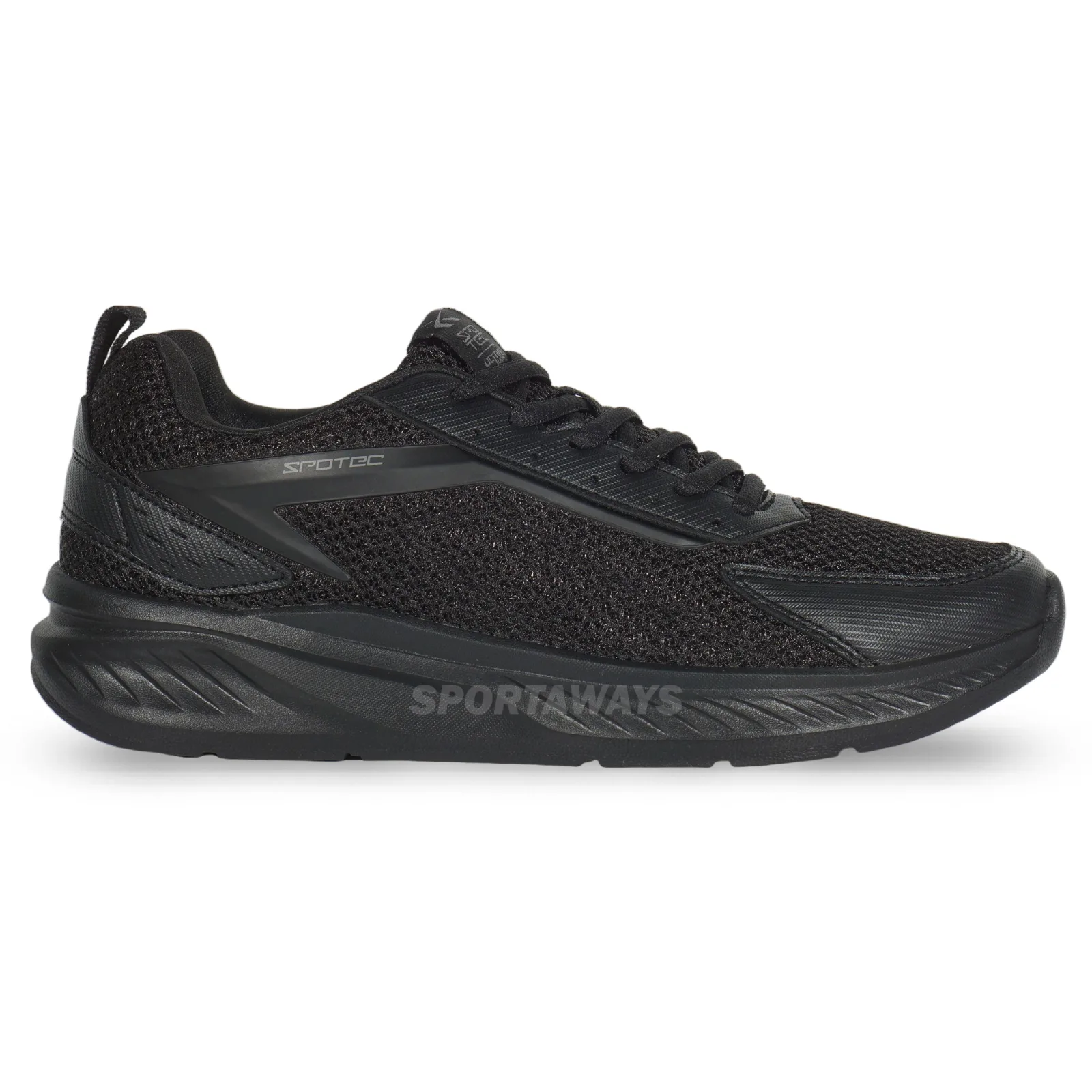 Sepatu Casual Spotec Ozmont - Hitam/Hitam 