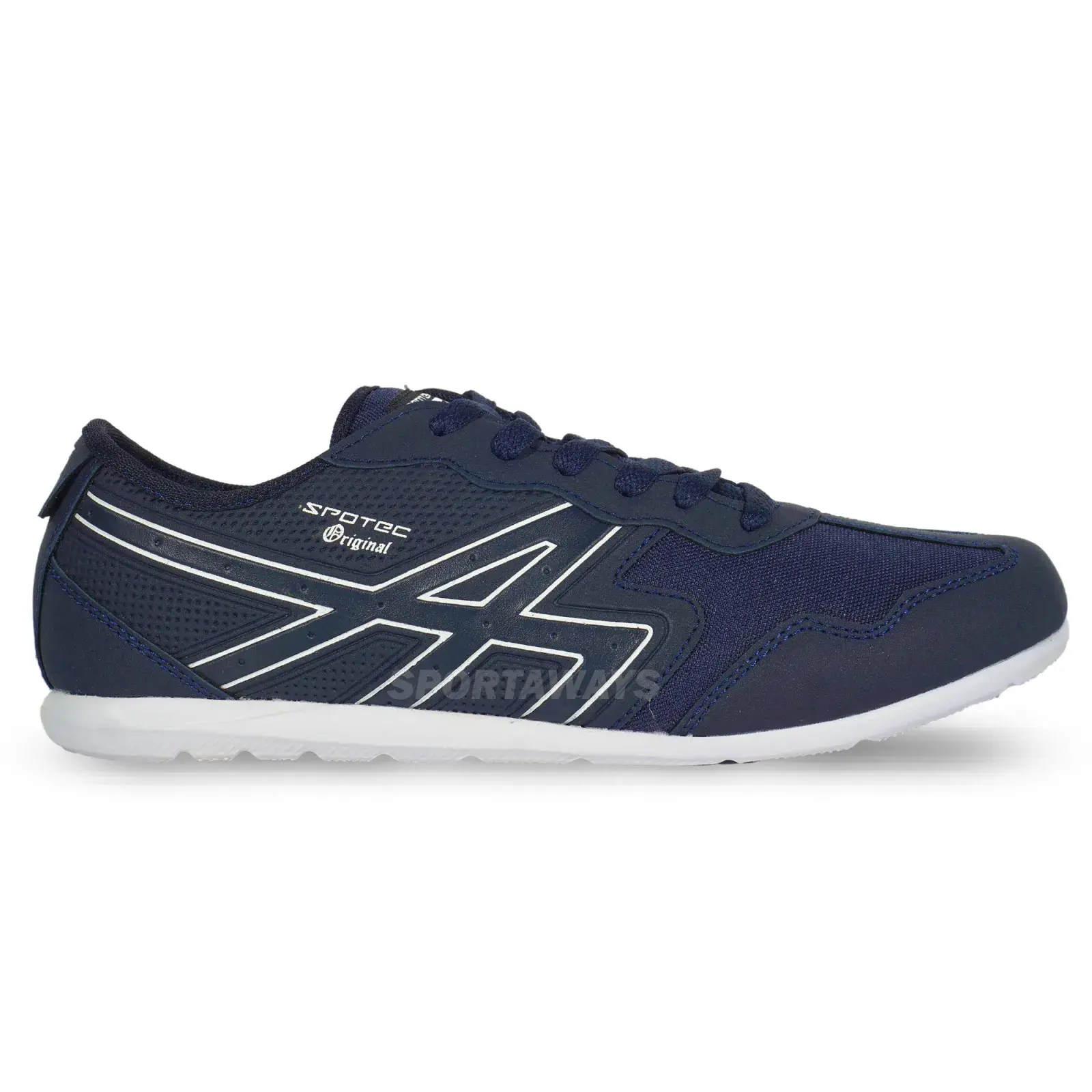 Sepatu Casual Spotec Pother - Biru Tua/Putih 
