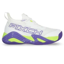 Sepatu Voli Fixch Impish Titans - White/Purple/Green Neon 