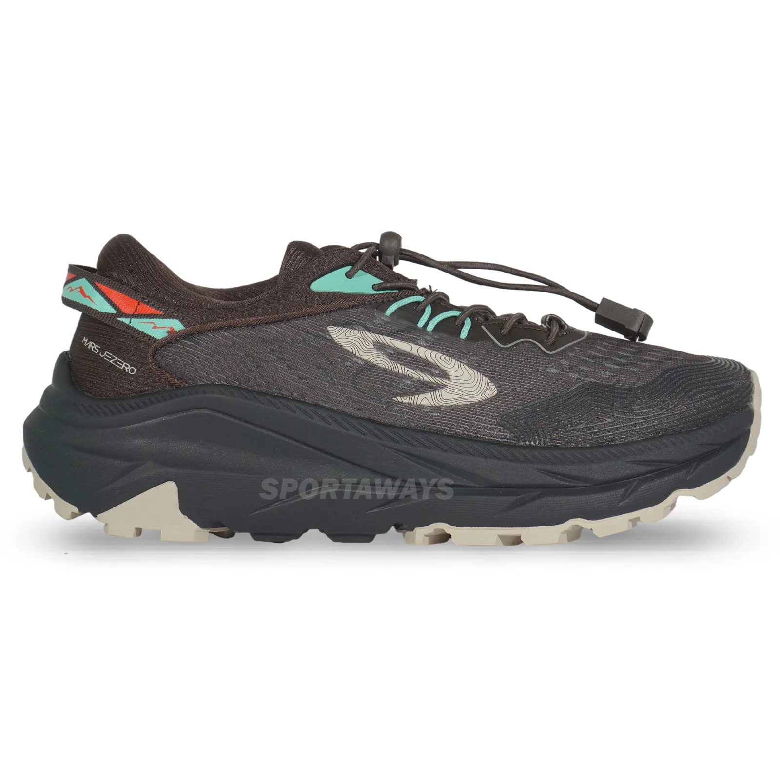 Sepatu Trail 910 Yuza Mars Jezero - Coklat Tua/Teal/Abu 