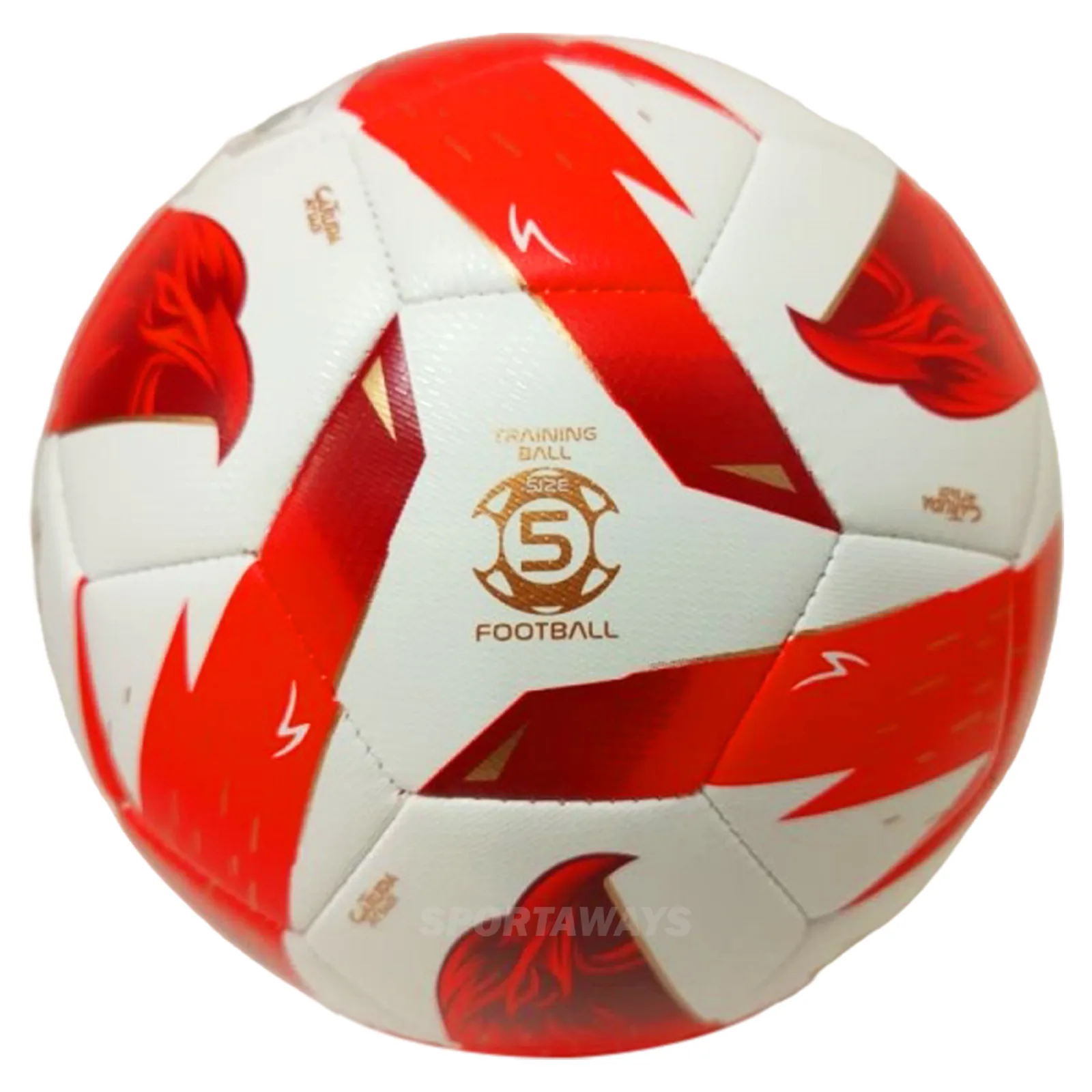 Bola Sepak Specs Garuda Attack FB Training Ball - White/Red Paprika/Dark Red/Pale Gold