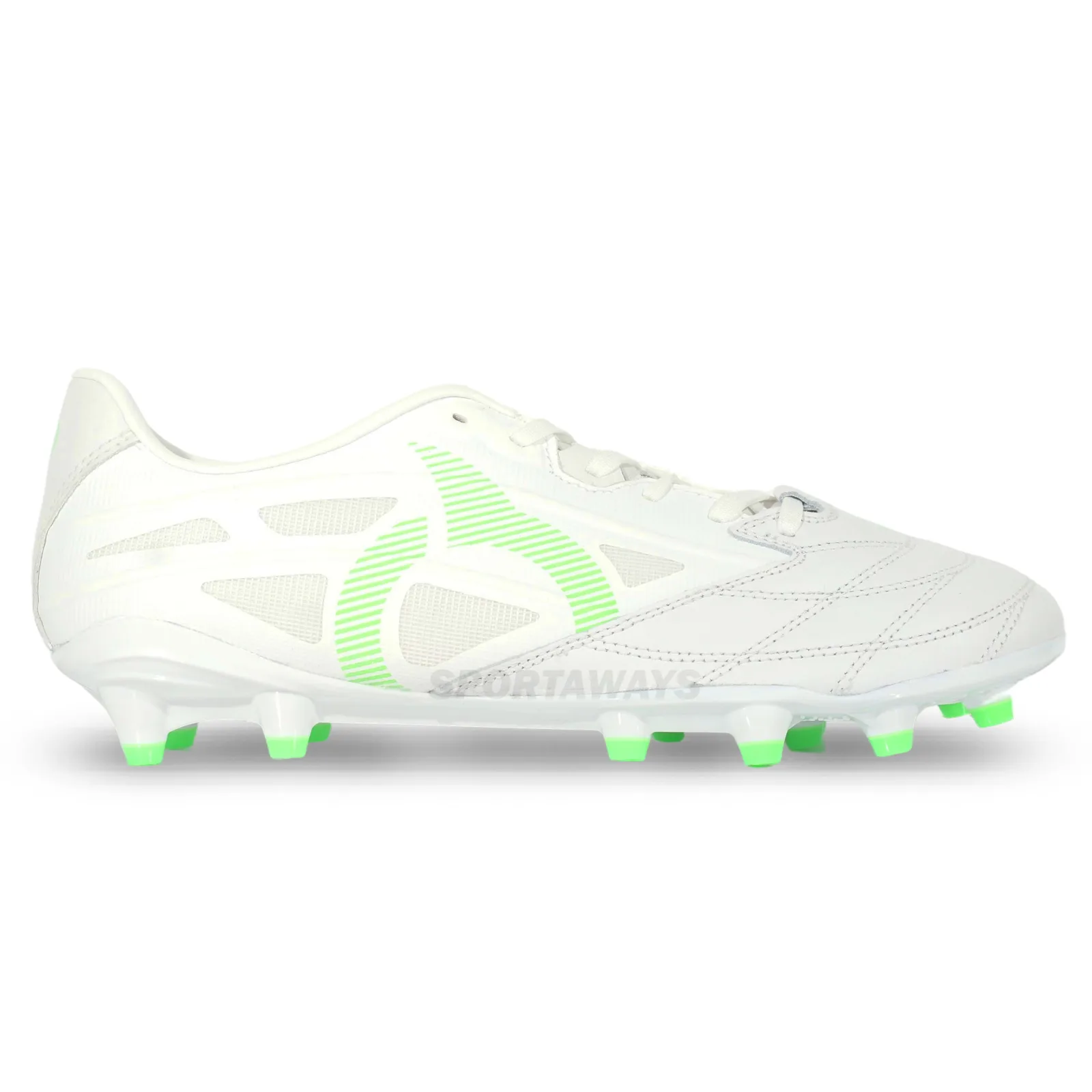 Sepatu Bola Ortuseight Catalyst Vision V6 FG K Lea - White/Lime 