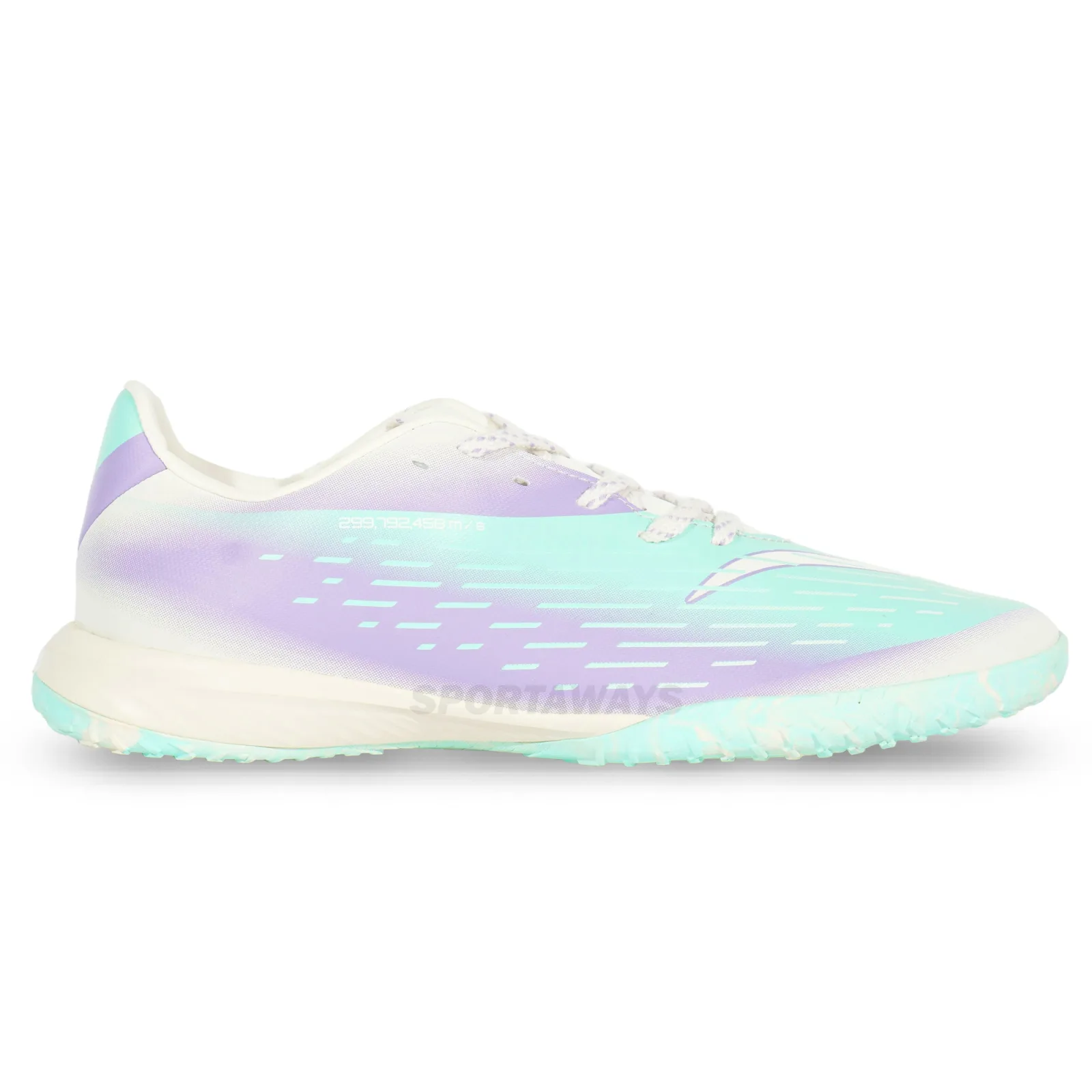 Sepatu Futsal Specs Accelelator Lightspeed 5 Pro IN - Egret/Purple Rose/Beach Glass 