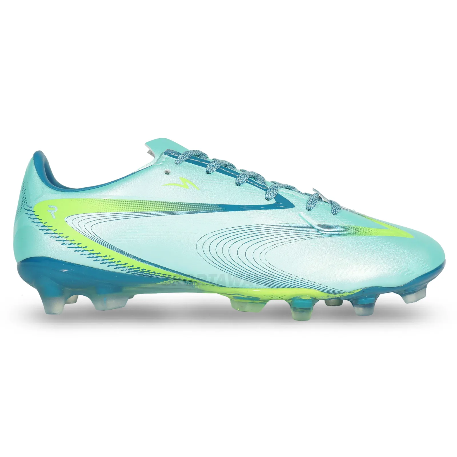Sepatu Bola Specs Glactica Morph NV FG - Brook Green/Harbor Blue/Lucid Lemon 
