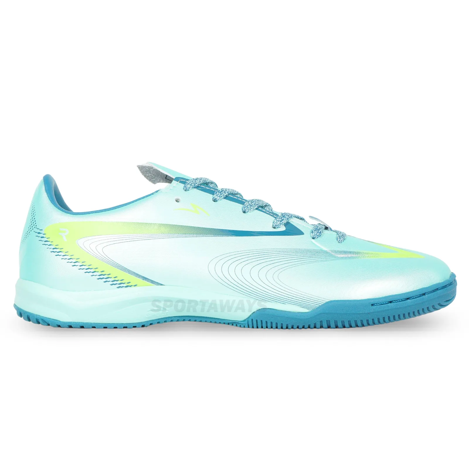 Sepatu Futsal Specs Galactica Morph NV IN - Brook Green/Harbor Blue/Lucid Lemon 