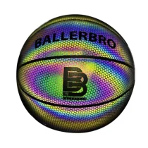 Bola Basket Ballerbro Glowing Basketball 7 - Rainbow